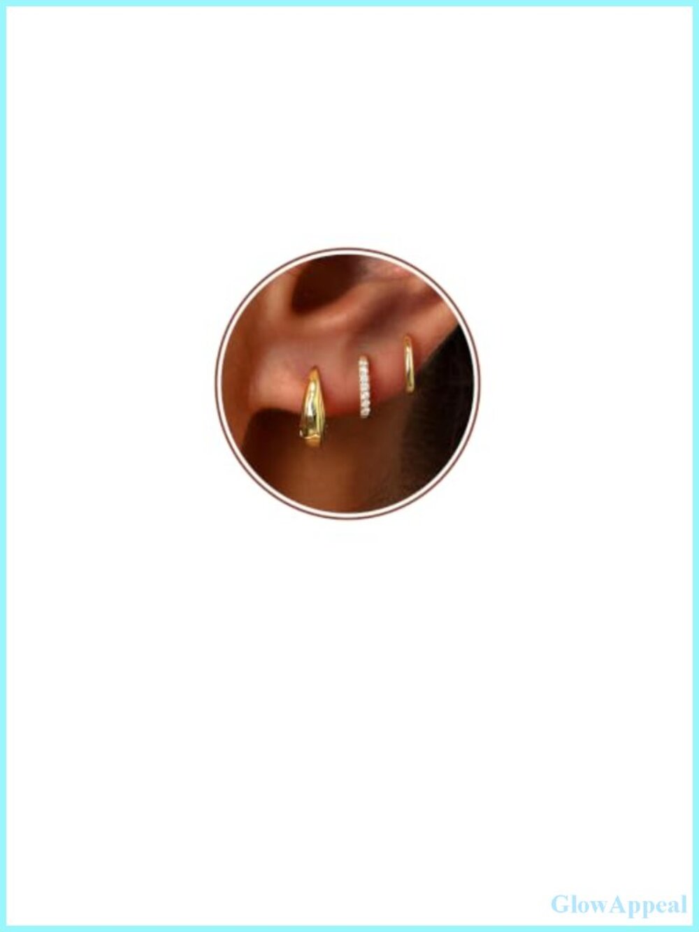 Small Huggie Hoop Earrings Set for Women, 14K Gold Plated, Hypoallergenic